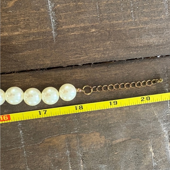 Statement Pearl and Crystal Necklace with Blue Accents - Picture 9 of 9